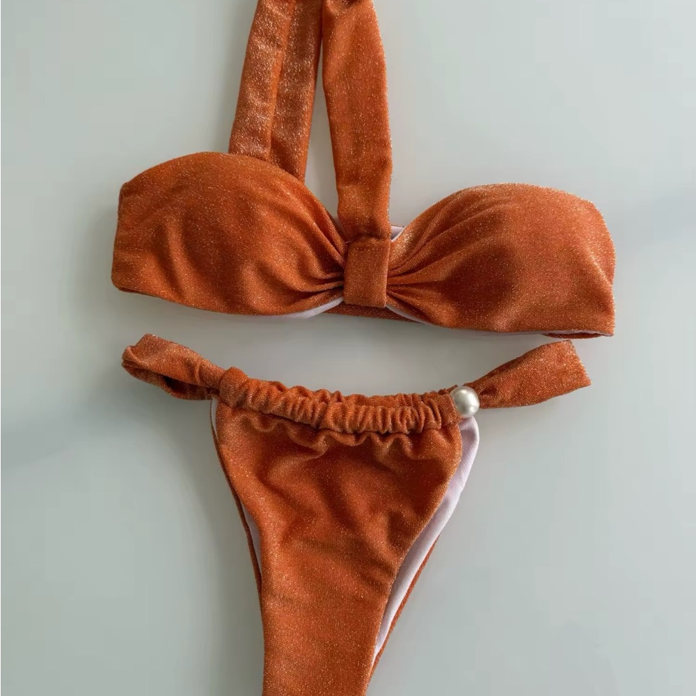 Rust Orange Bikini Set